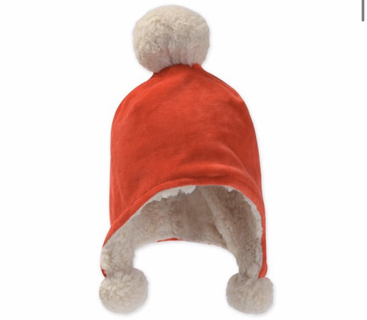 Red Pom Pom Hat