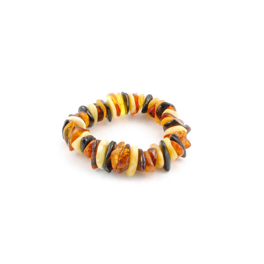 Multi-Color Amber Stretch Bracelet
