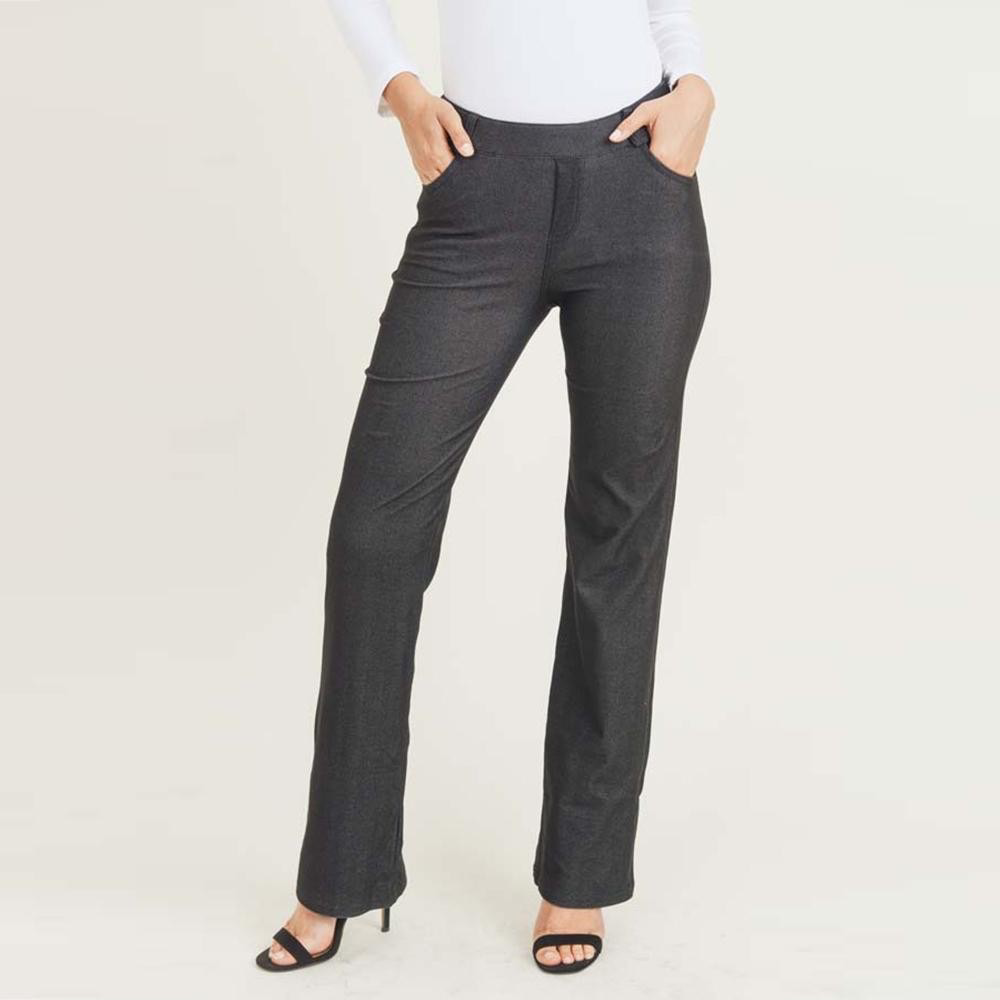Mid-Rise Pull On Flare Jegging