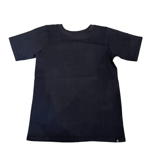 Jet Black Crew Neck Tee