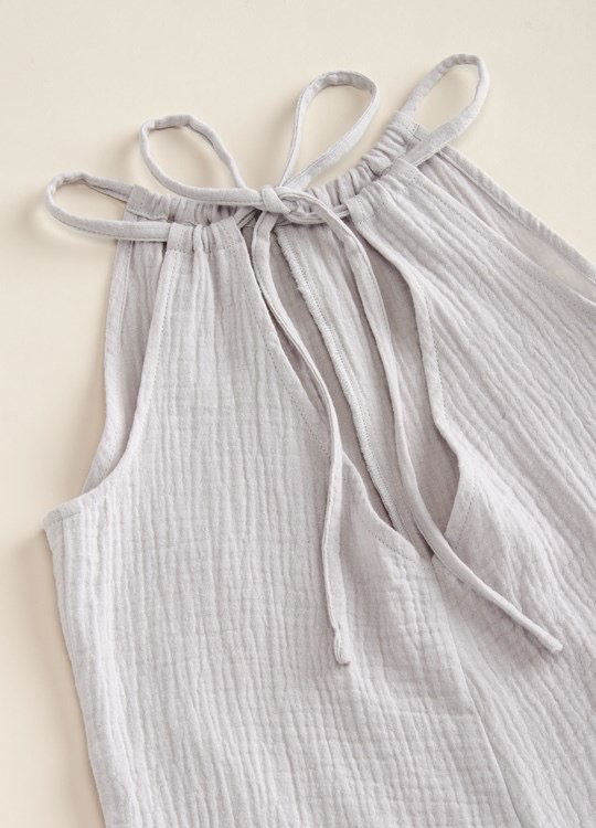 Gauze Halter Jumpsuit