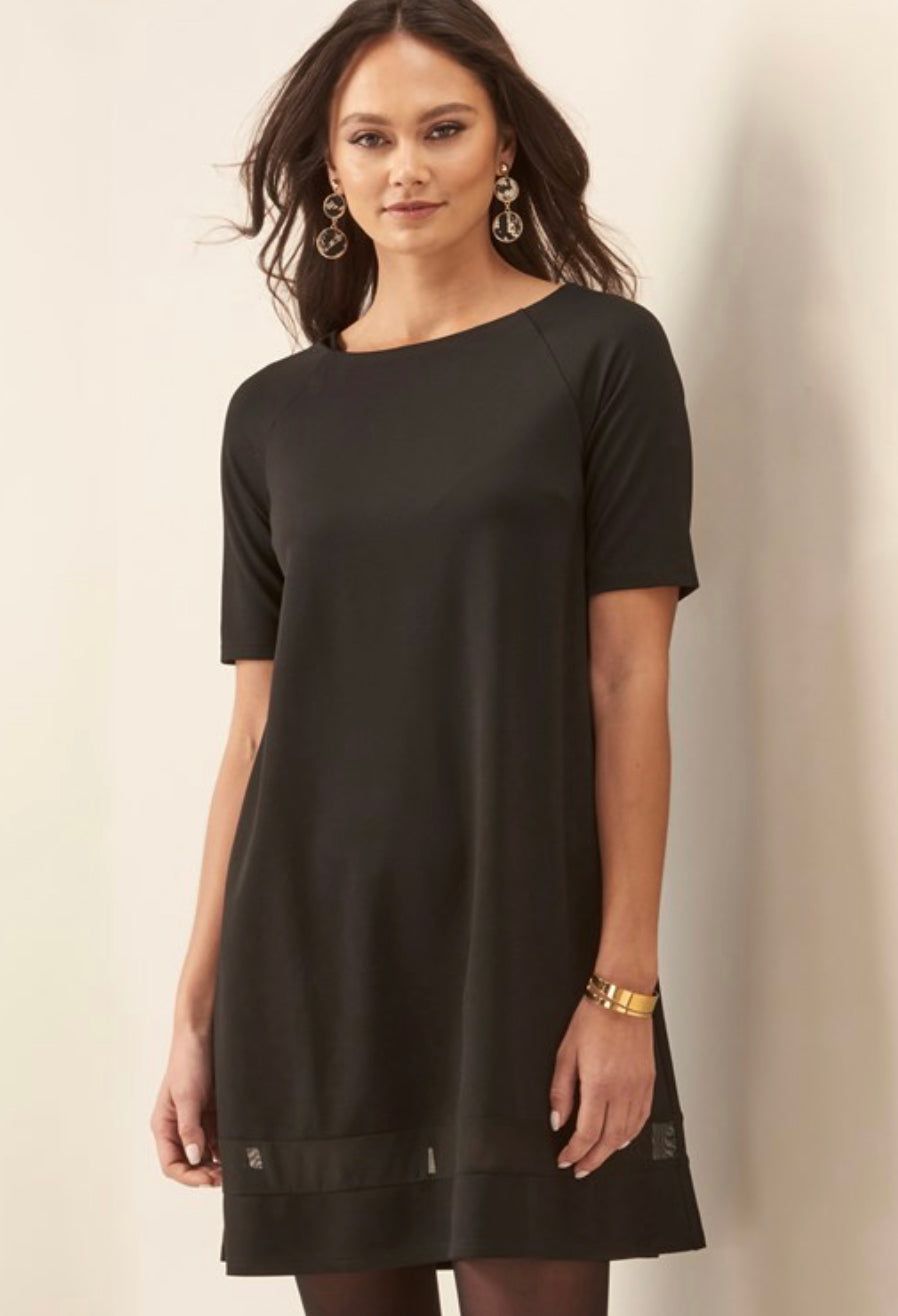 Little Black Mesh Dress
