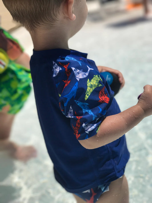 Shark Baby Rash Guard, Sun Protective Swim Shirt