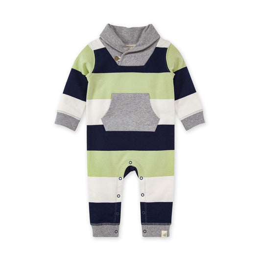French Terry Shawl Collar Jumpsuit